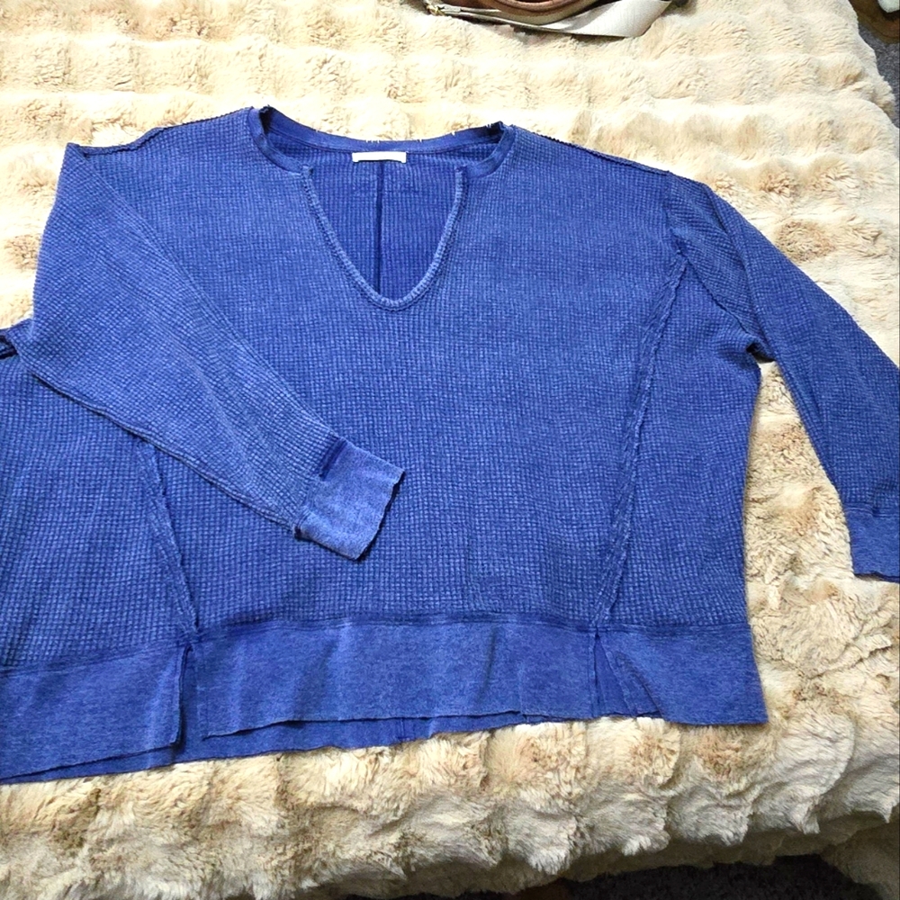 Free people waffle shirt